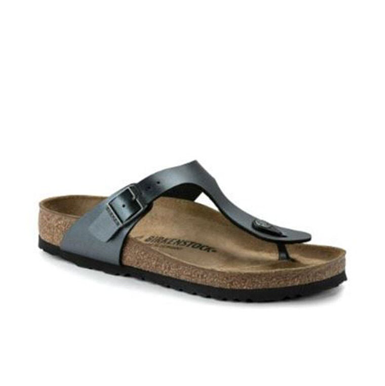 

Сандалии Birkenstock Gizeh, черный металлик