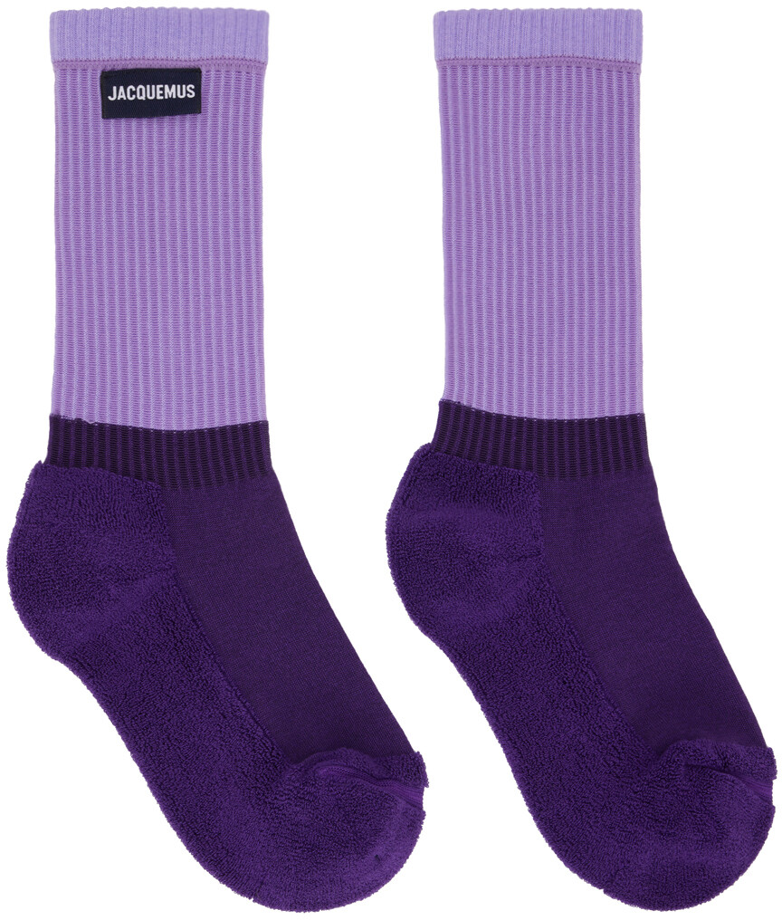 

Фиолетовые носки Le Raphia 'Les Chaussettes À L'Envers' Jacquemus