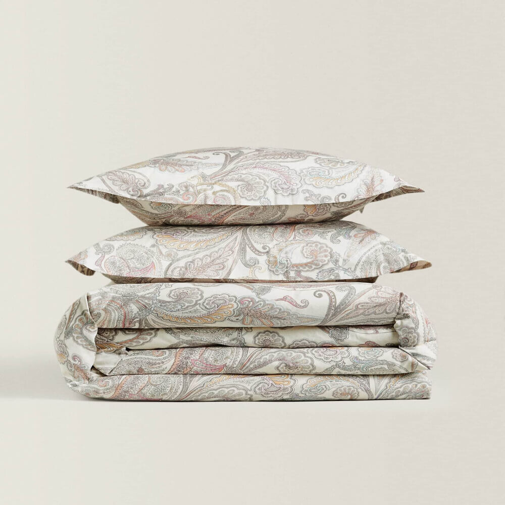 Пододеяльник Zara Home Paisley Print, мультиколор