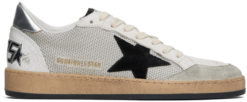 

Бело-серые кроссовки Ball Star Golden Goose