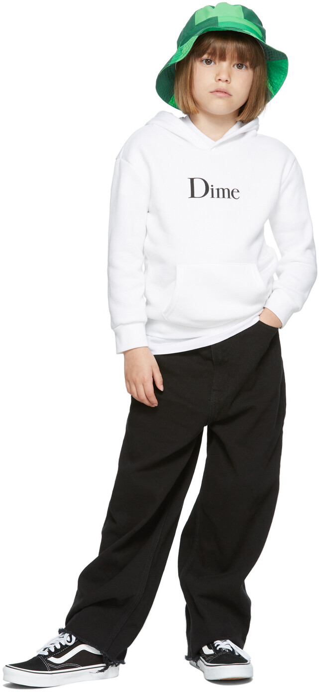 

SSENSE Exclusive Kids White Classic Hoodie Dime