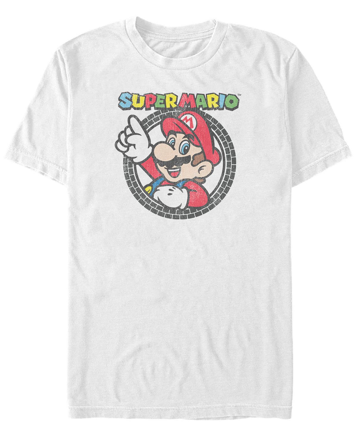 Мужская футболка с коротким рукавом с логотипом nintendo super mario classic tire Fifth Sun, белый рюкзак луиджи и йоши mario желтый 3