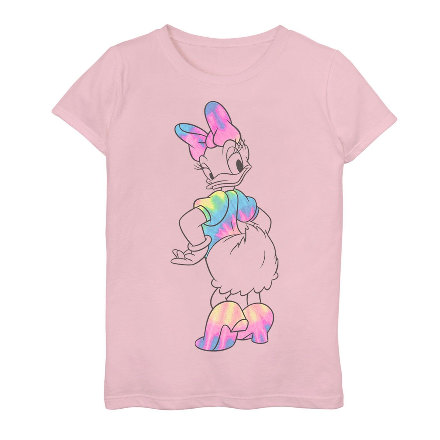 

Футболка с рисунком Tie Dye для девочек 7–16 лет Disney «Микки и друзья» Daisy Duck Disney