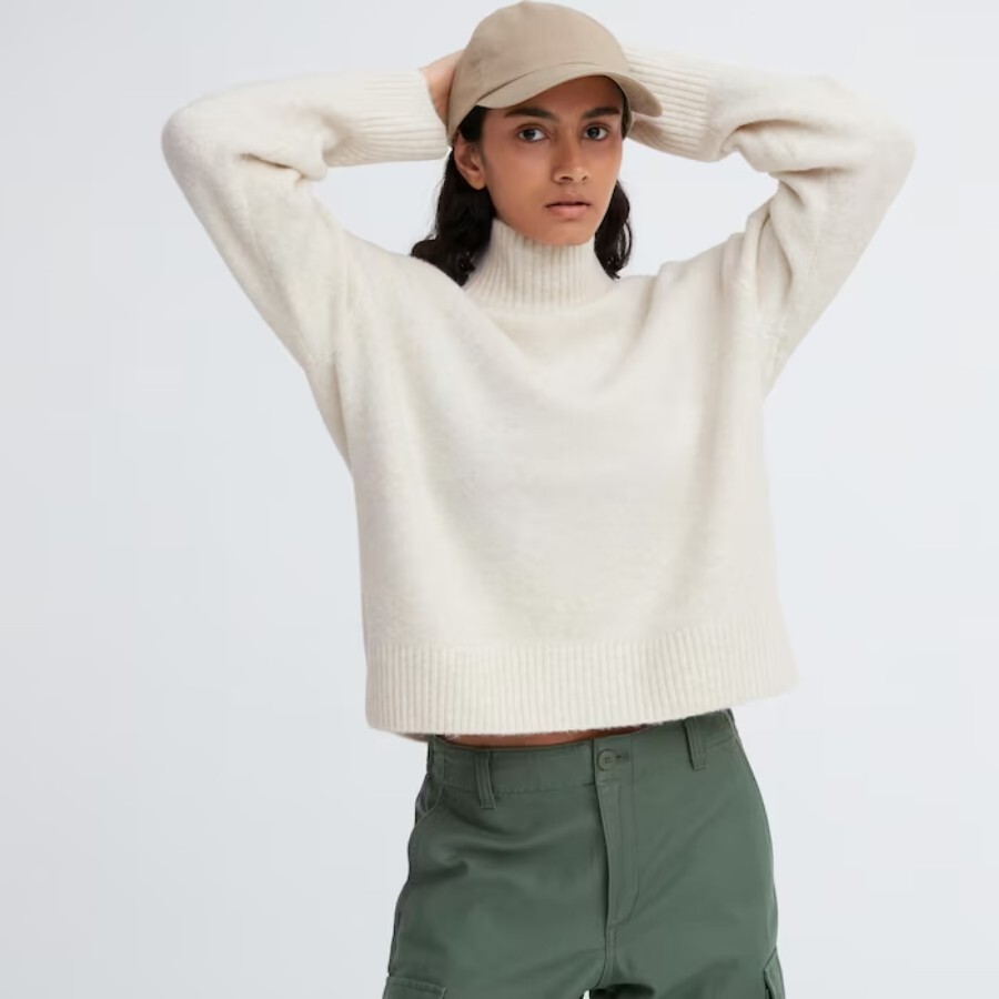 

Джемпер Uniqlo Souffle Yarn, молочно-белый
