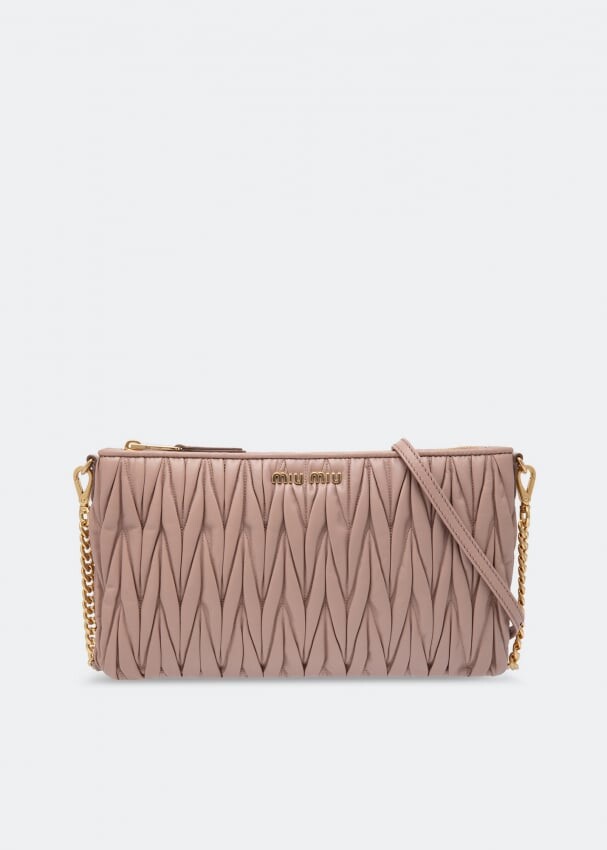 

Сумка MIU MIU Matelassé shoulder bag, бежевый