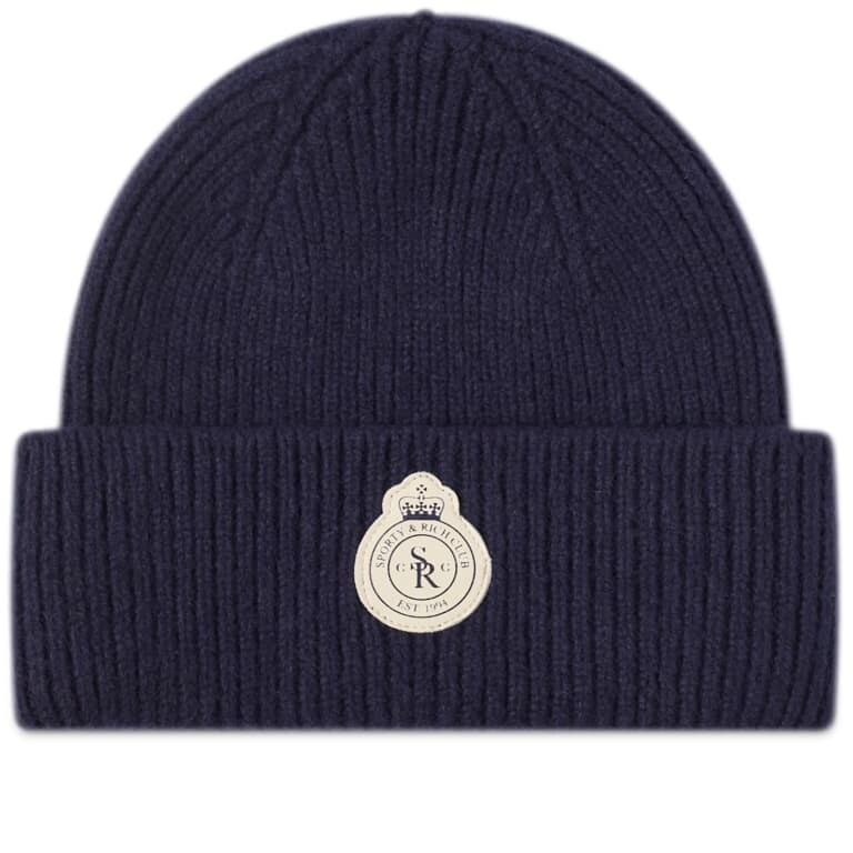 

Шапка Sporty & Rich Crown Wool, темно-синий