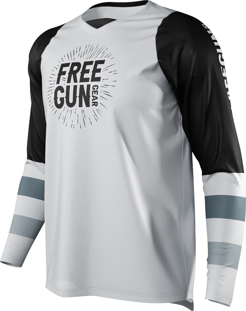 

Freegun Devo Load Мотокросс-Джерси, белый/черный