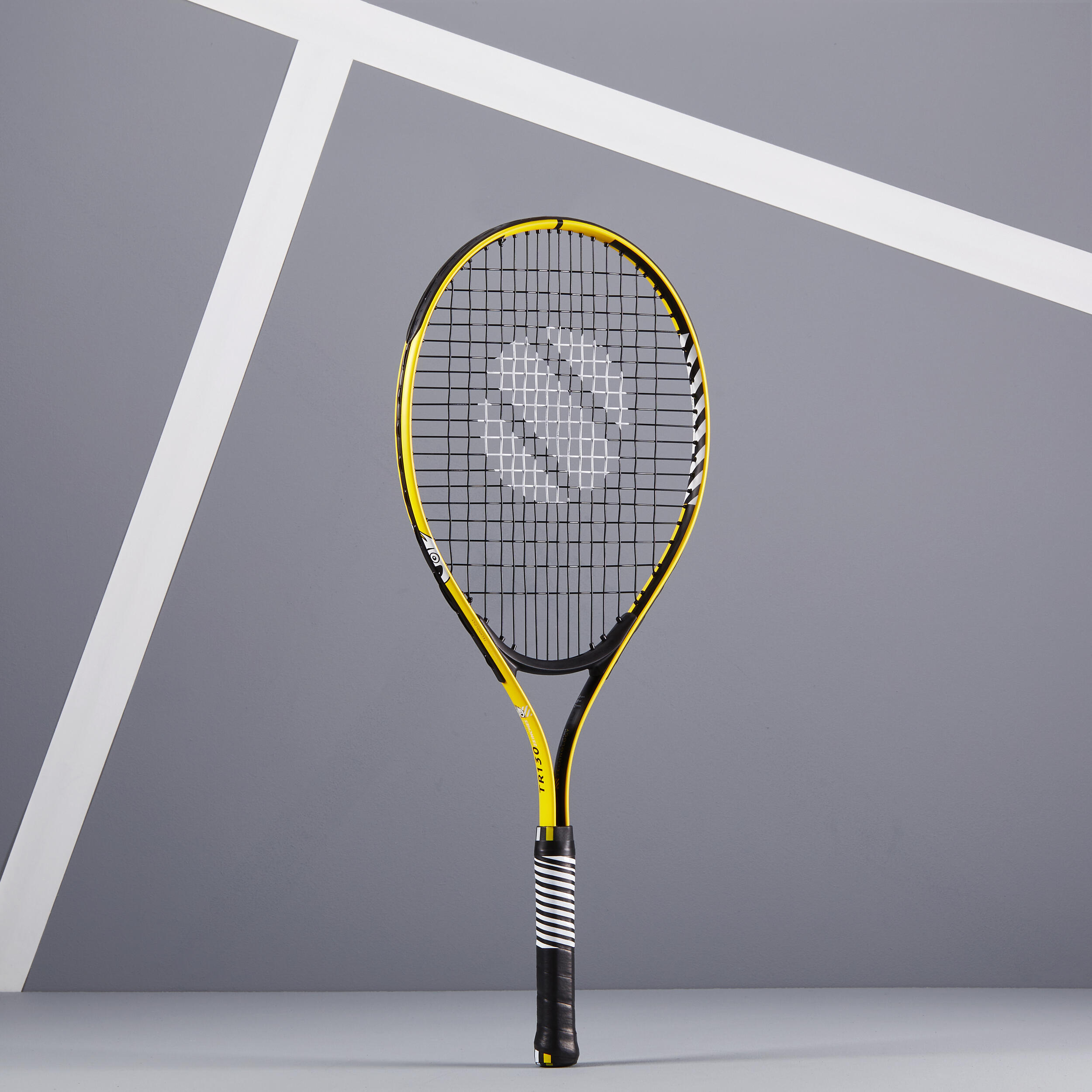 Детская теннисная ракетка - TR130 25 дюймов, желтая ARTENGO, неоново-желтый/черный