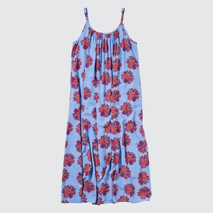 

Платье Uniqlo UT Andy Warhol Flowers Collection, голубой