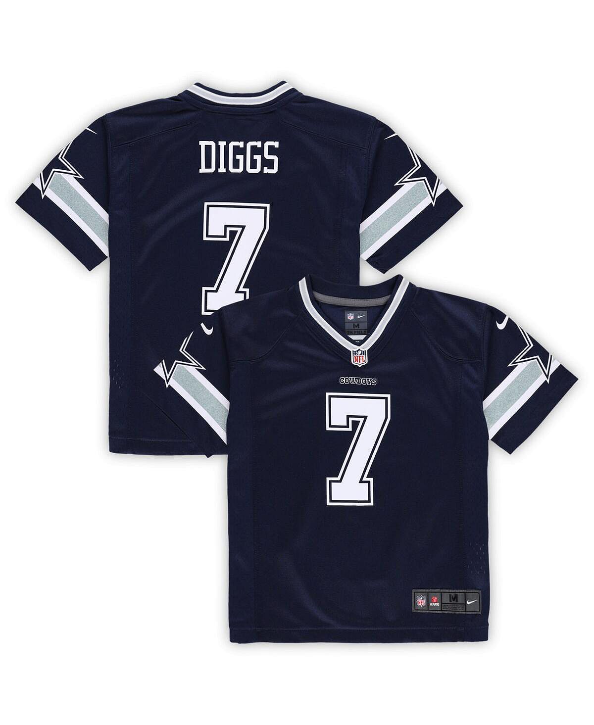 Джерси Trevon Diggs Navy Dallas Cowboys Game для мальчиков и девочек дошкольного возраста Nike