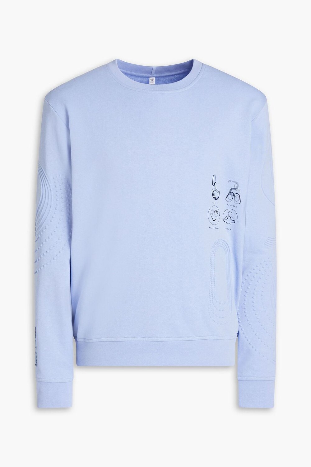 

Толстовка из французской хлопковой махры с тисненым принтом MCQ ALEXANDER MCQUEEN, лавандовый, Фиолетовый
