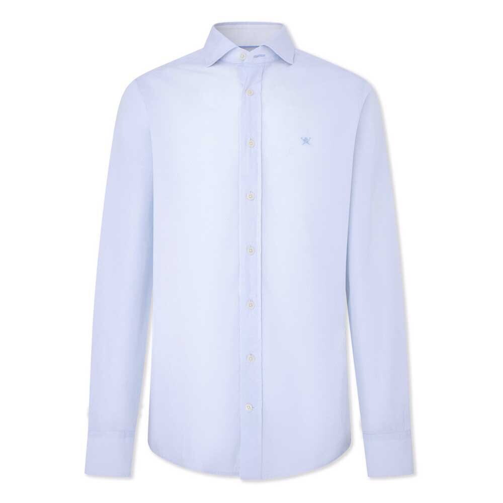 

Рубашка с длинным рукавом Hackett Micro Print, синий