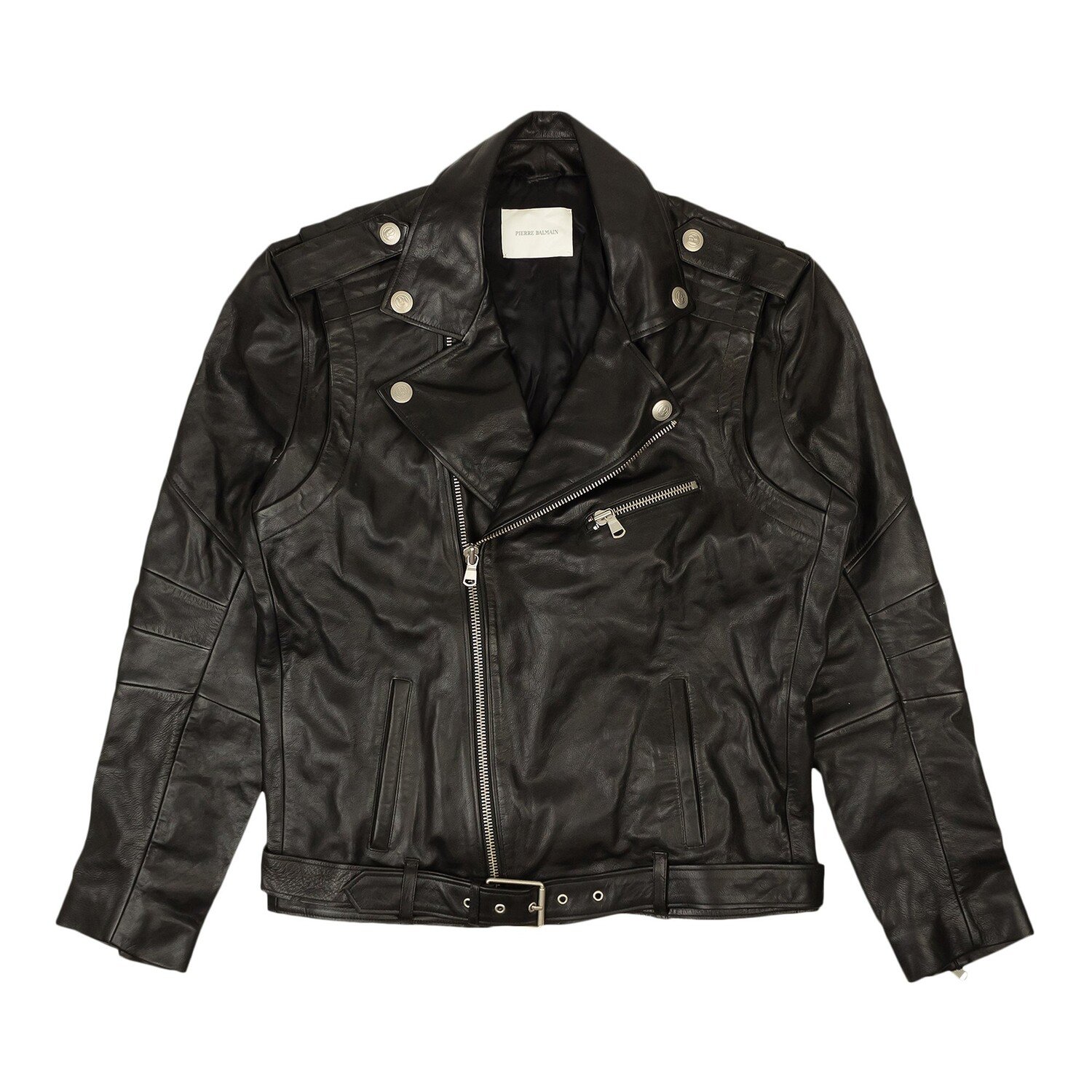 

Кожаная куртка Balmain 905 Черная, Черный