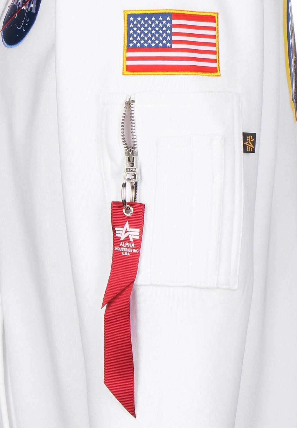 

Толстовка с капюшоном Alpha Industries, белый