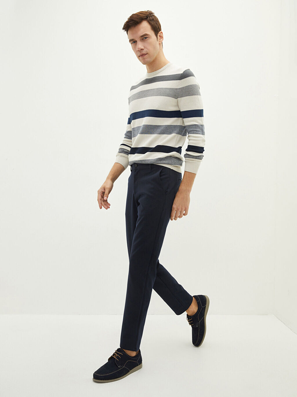 

Мужские брюки Slim Fit LCWAIKIKI Classic, Серый