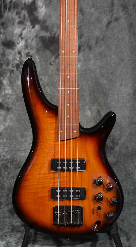 

Бас-гитара Ibanez SR370EFBBT, 4 струны, безладовая, коричневый