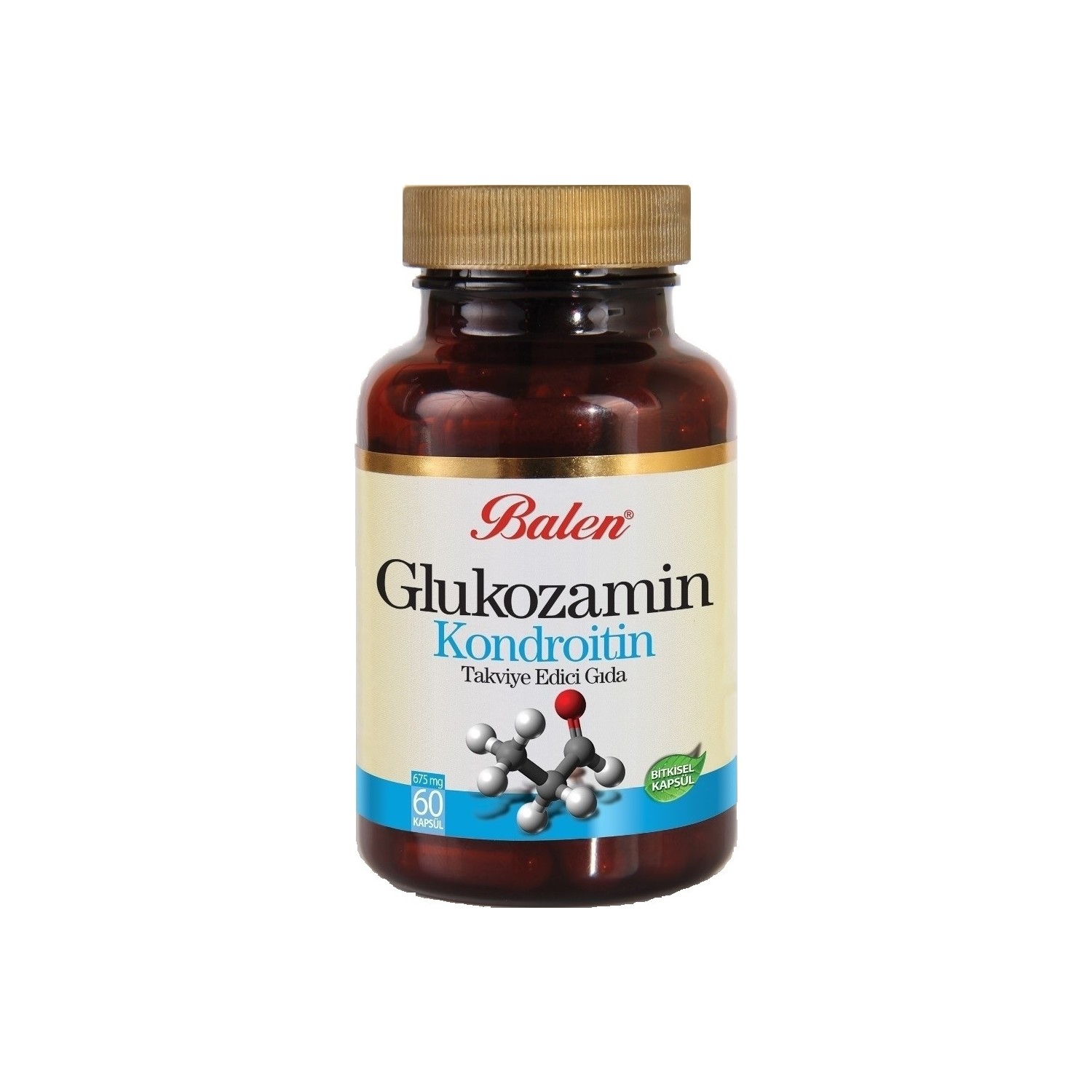 Активная добавка глюкозамин Balen Chondroitin, 60 капсул, 750 мг 21st century глюкозамин хондроитин обычная сила 250 мг 200 мг 200 легко проглатываемых капсул