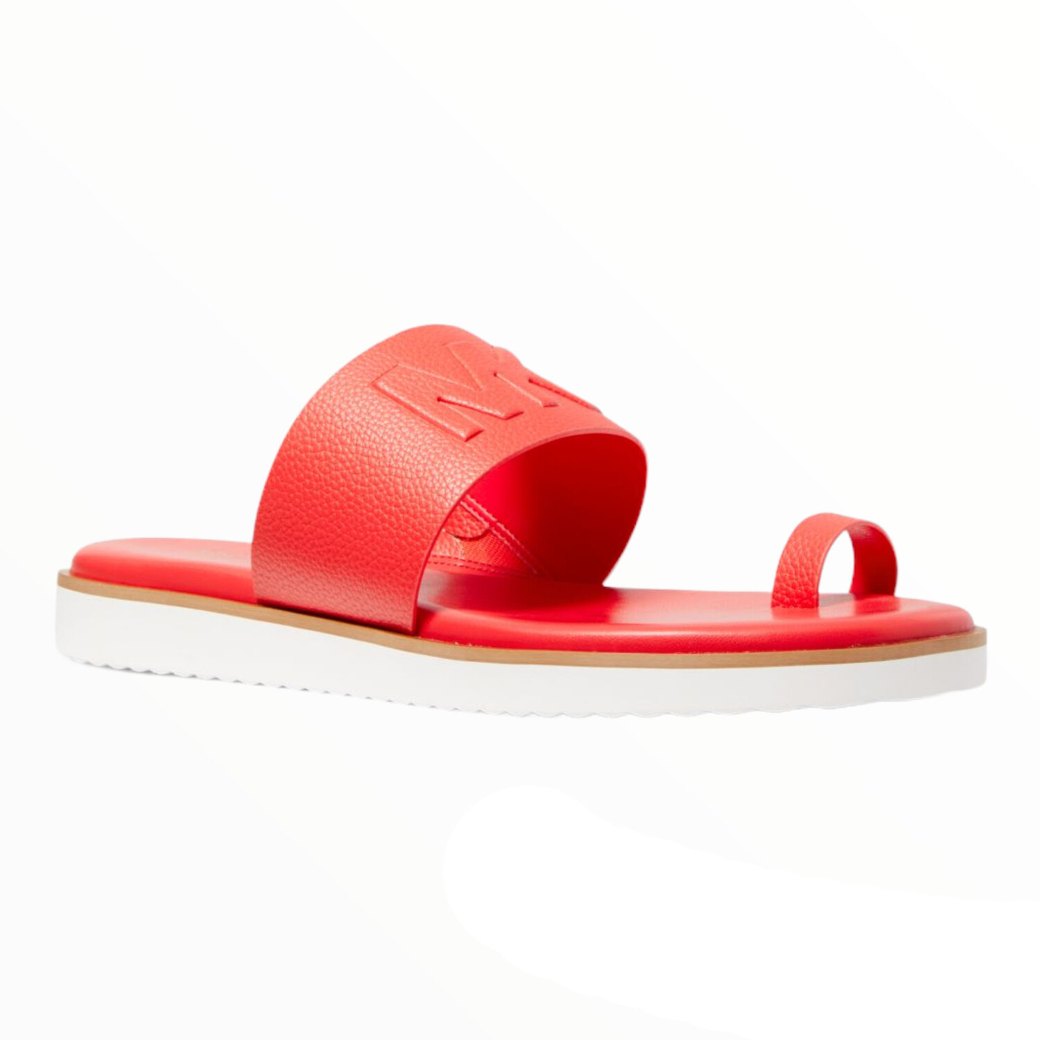 

Сандалии Michael Michael Kors Rosa Embossed Faux Leather Slide, оранжевый