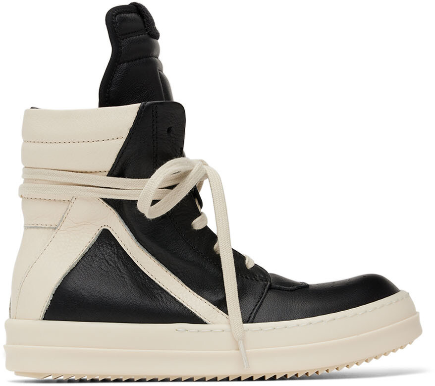 

Детские кроссовки Geobasket Black & Off-White Rick Owens