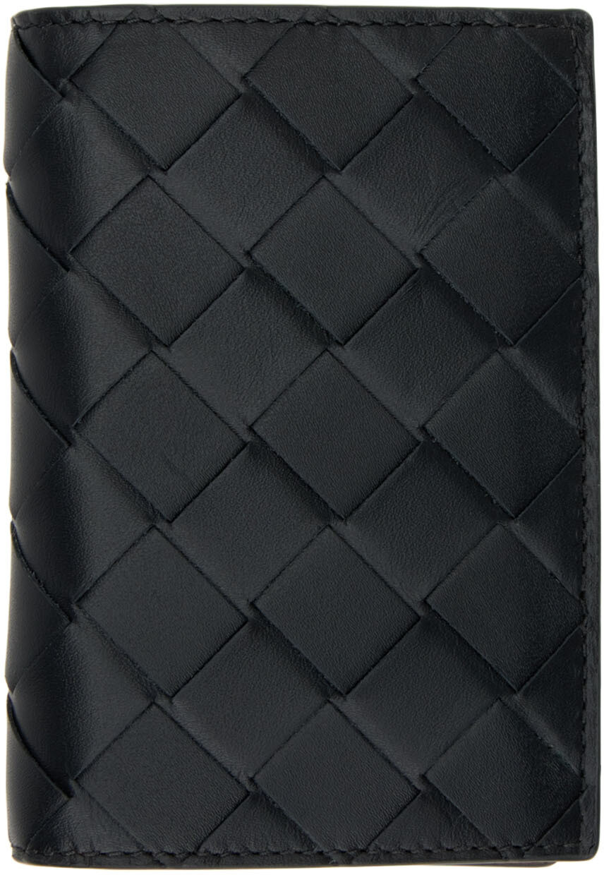 

Черный футляр для карт Intrecciato с клапаном Bottega Veneta