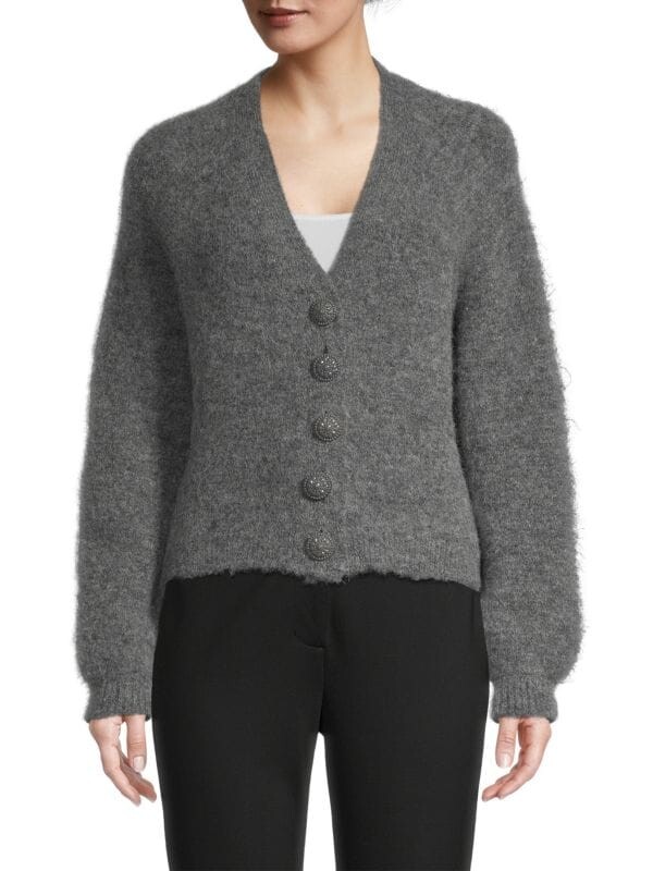 

Детский кардиган из альпаки Elie Tahari Blanket grey