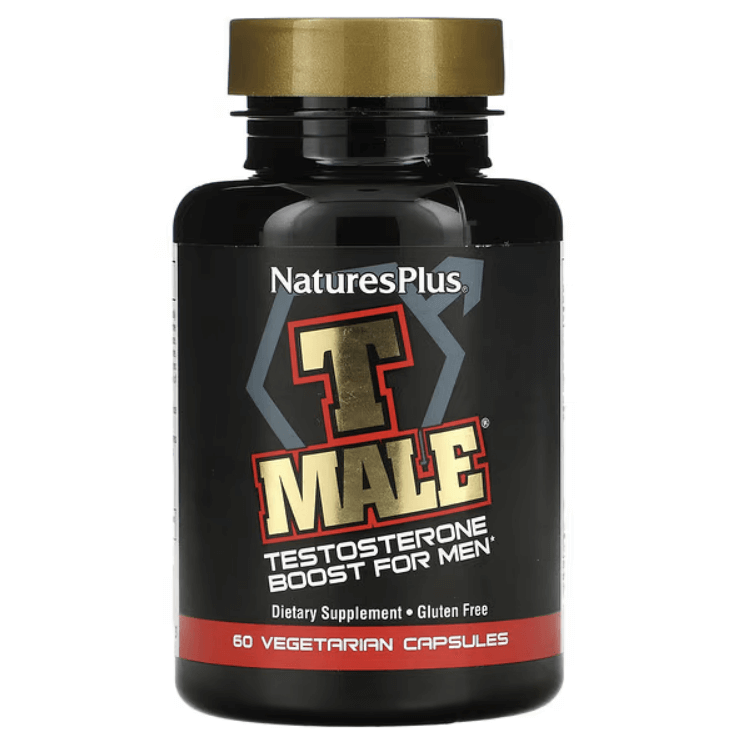 Повышение уровня тестостерона для мужчин, T Male, 60 вегетарианских капсул, NaturesPlus gat testrol средство повышение уровня тестостерона 60 таблеток