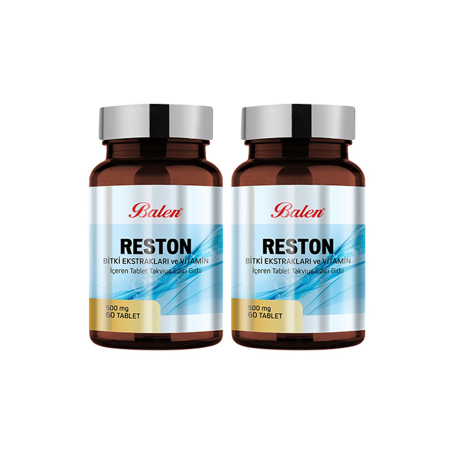 Пищевая добавка Balen Reston 500 мг, 2 упаковки по 60 капсул natrol maca 500 mg 60 caps 60 капсул