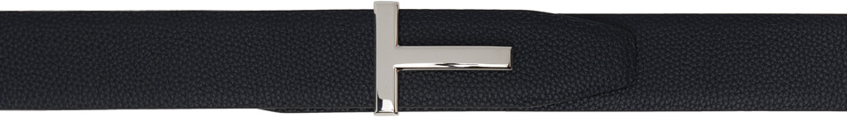 

Темно-сине-черный двусторонний ремень T Icon TOM FORD