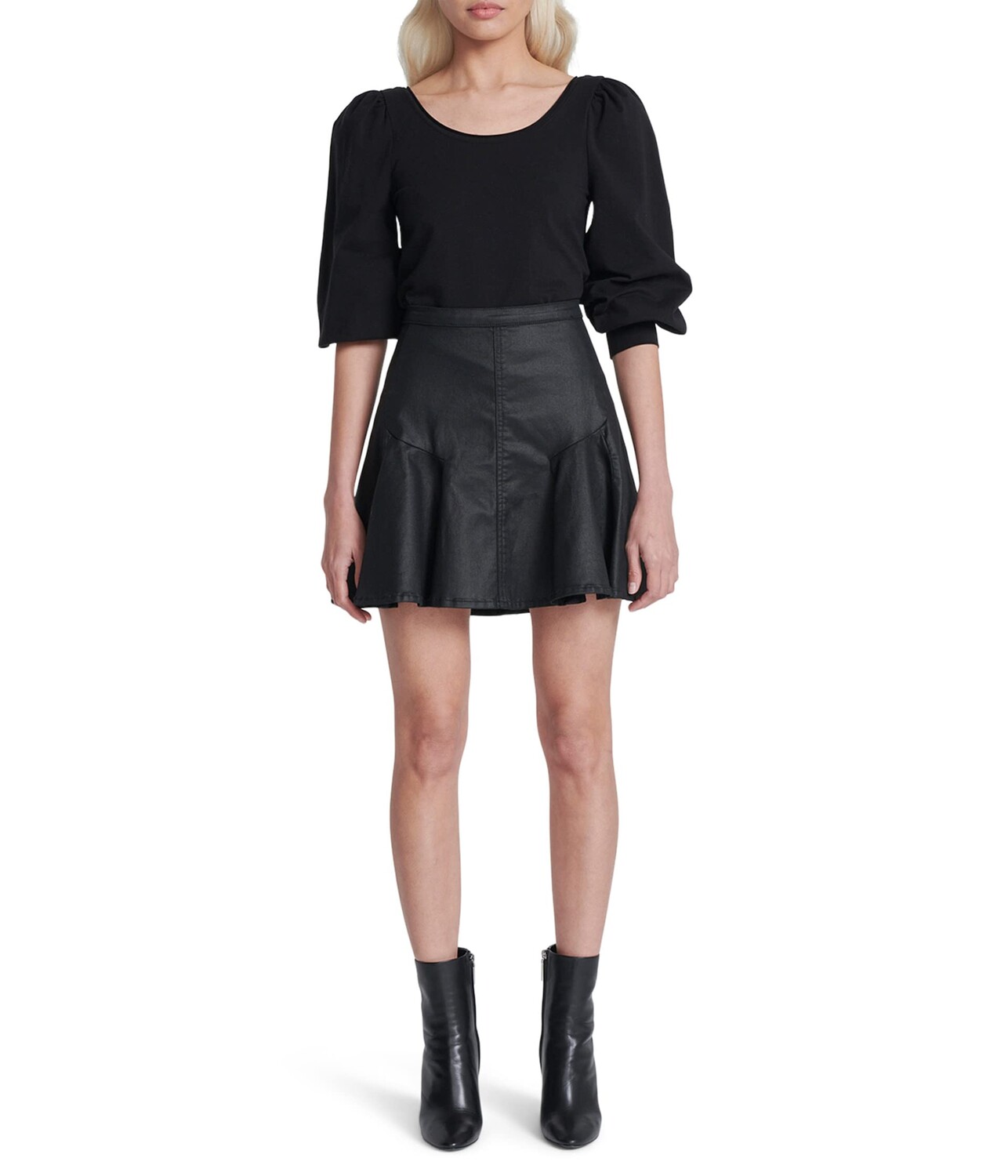 

Юбка 7 For All Mankind, Coated Flirty Miniskirt in Rabbit Hole