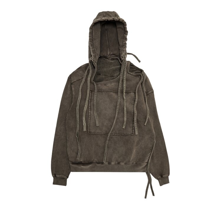 

Худи Ottolinger Deconstructed Cut Out Hoodie, коричневый