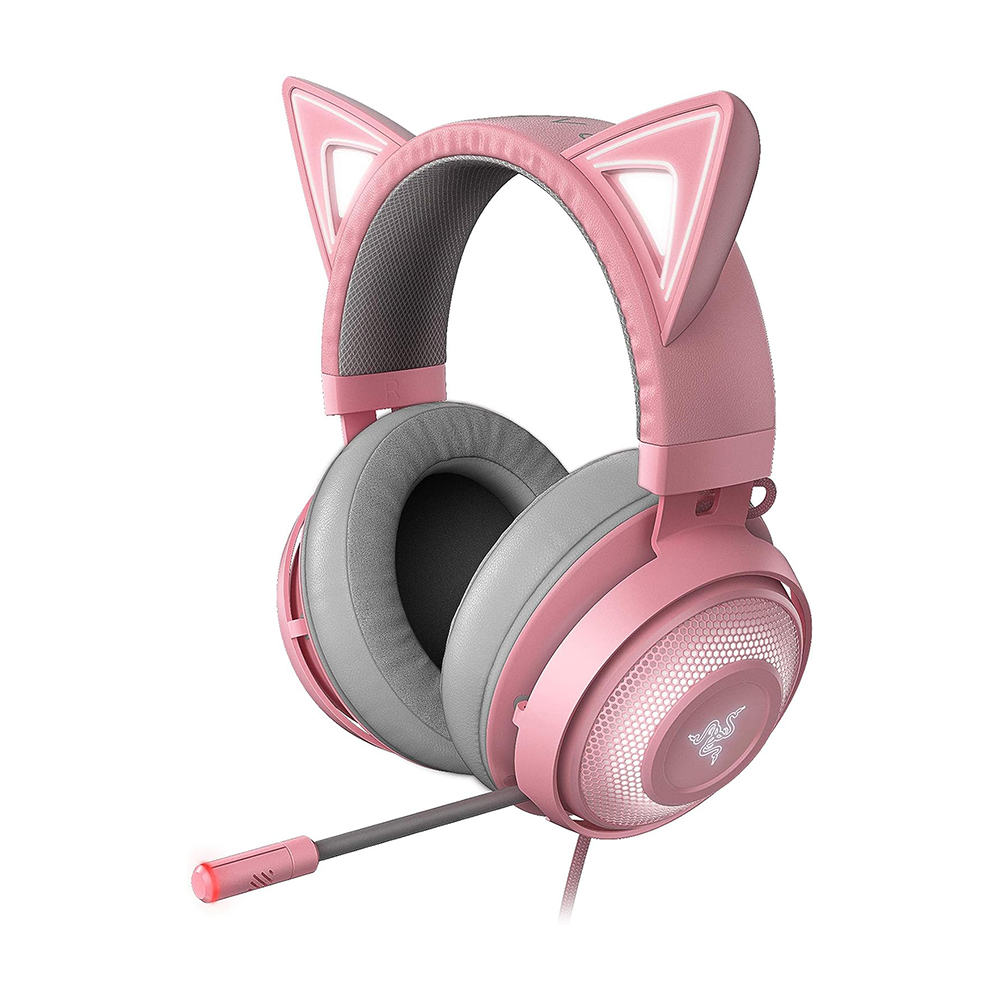 Проводная гарнитура Razer Kraken Kitty Edition, розовый razer kraken kitty ed quartz usb surround sound headset with anc