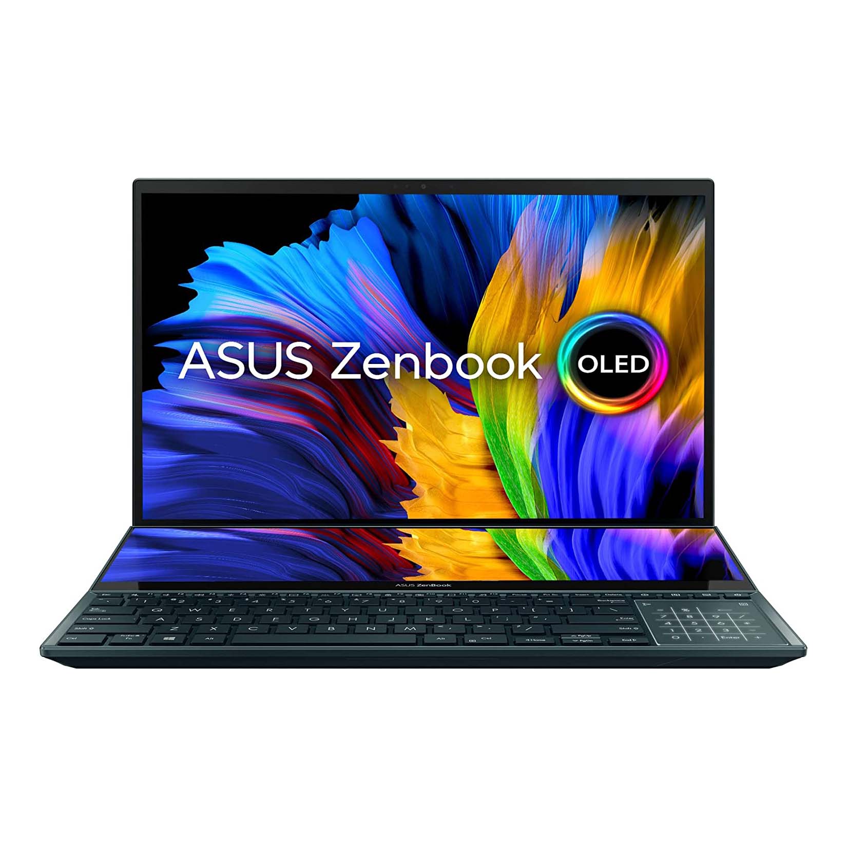 Ноутбук Asus ZenBook Pro Duo 15 OLED UX582ZM, 32Gb/1Tb, синий ноутбук asus zenbook pro duo 15 oled ux582zw 32gb 1tb синий