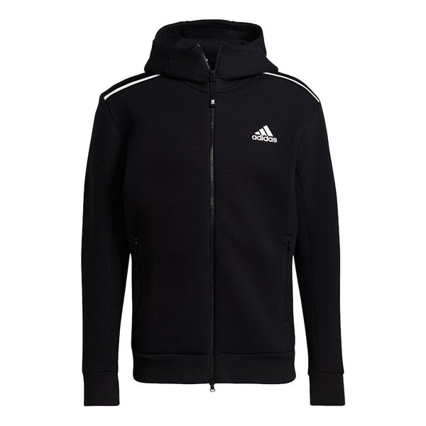 куртка adidas fleece m logo printing sports black черный Куртка Adidas M Zne Hood Logo Printing Sports Hooded Black, Черный