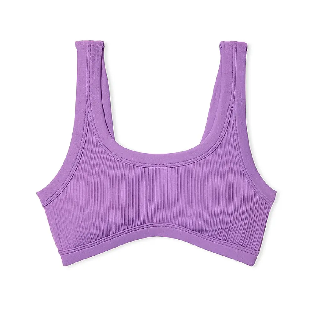 

Топ спортивный Victoria's Secret Pink The Wave Soft Seamless, сиреневый