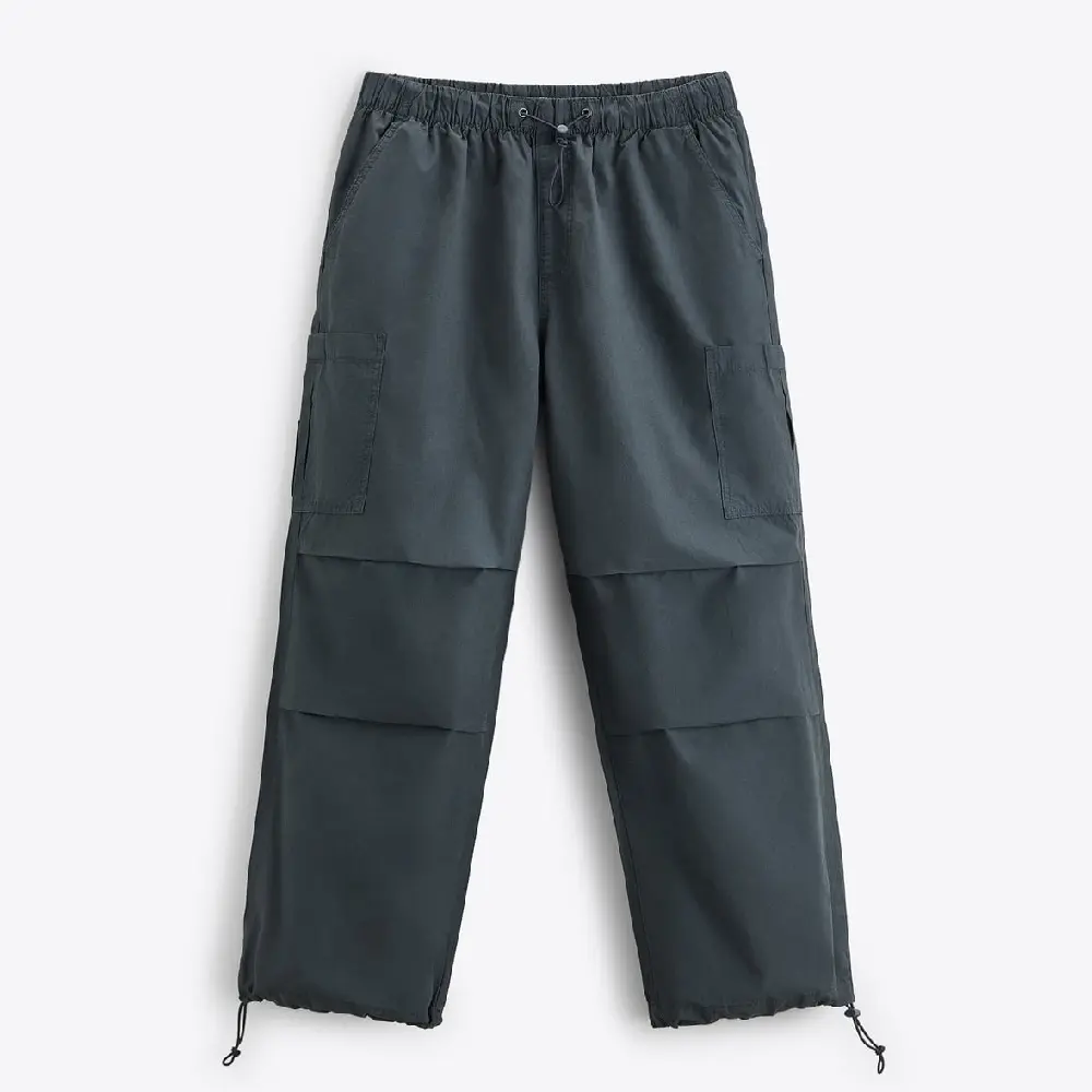

Брюки карго Zara Parachute, синий