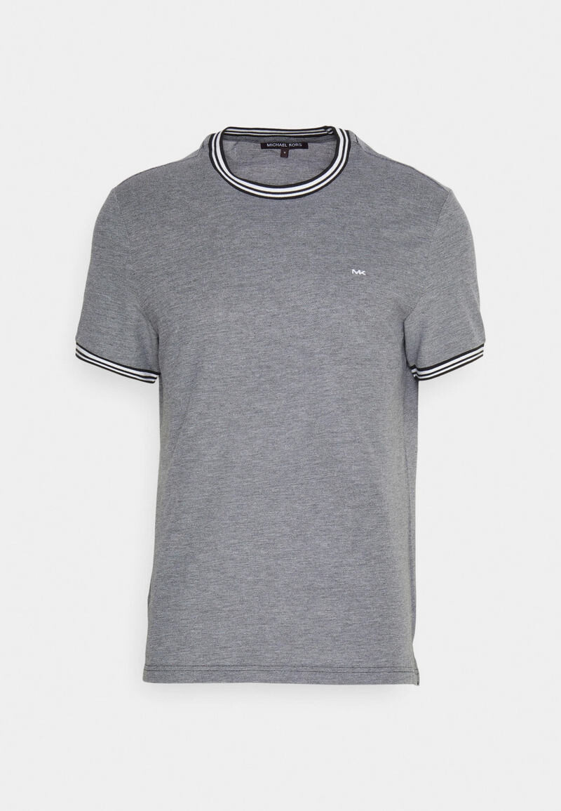

Футболка Michael Kors Tipped Birdseye Tee With Print, черный