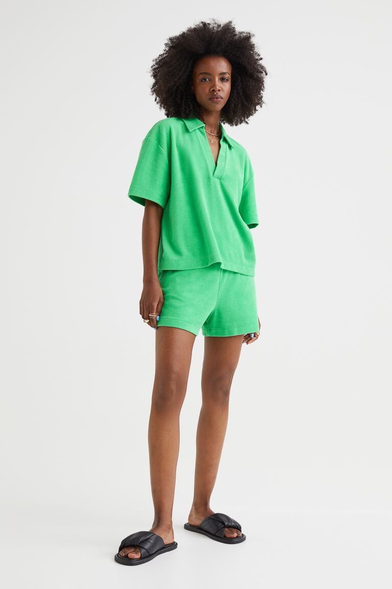 

Махровые шорты H&M, зеленый