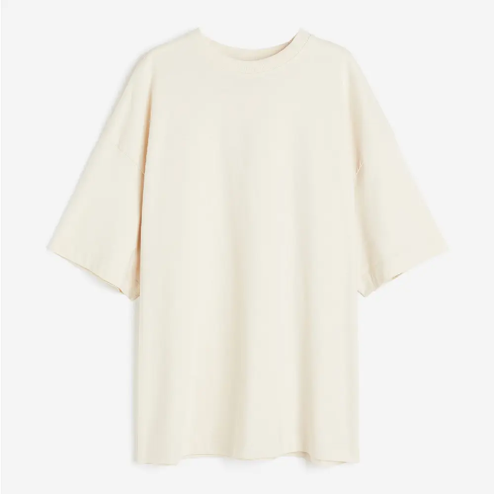 

Футболка H&M Oversized, светло-бежевый