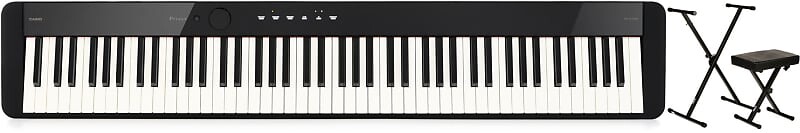 

Цифровое пианино Casio Privia PX-S1100 — черный комплект со стойкой для клавиатуры On-Stage KPK6500 и настольным комплектом Casio + On-Stage PX-S1100BK=1 KPK6500=1