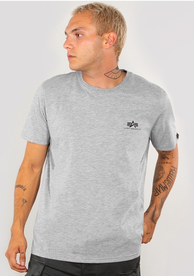 

Футболка Alpha Industries Basic T Small Logo, серая