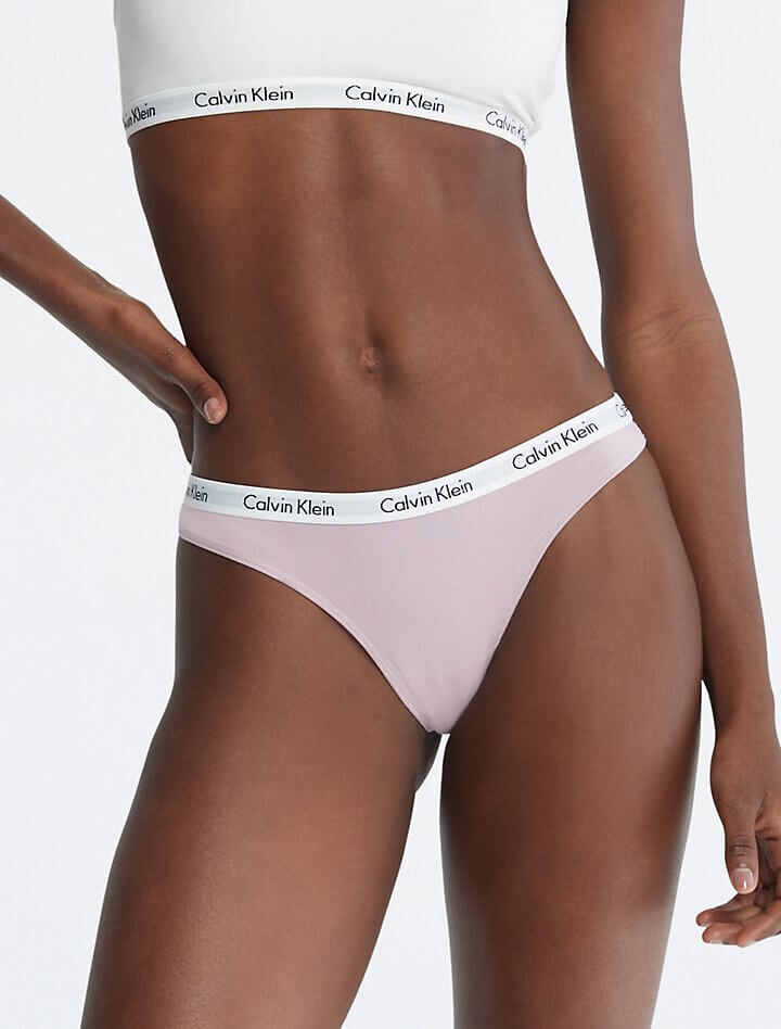 

Стринги Calvin Klein Carousel Logo Cotton, светло-фиолетовый