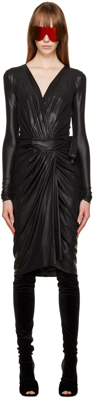 

Черное платье-миди Vered Rick Owens Lilies