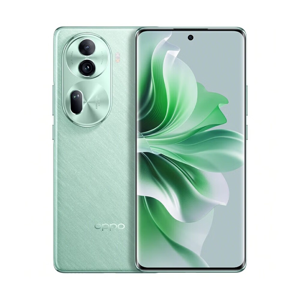 Смартфон Oppo Reno11, 12 ГБ/256 ГБ, 2 Nano-SIM, зеленый чехол mypads мопс в кепке для oppo reno 5a задняя панель накладка бампер