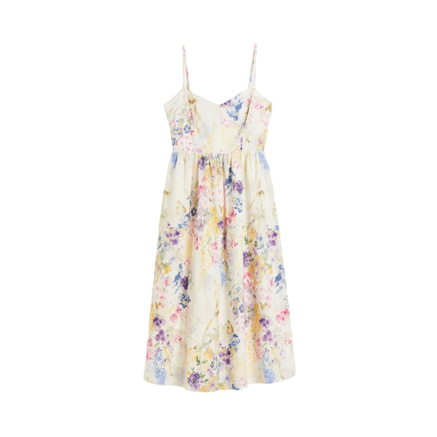 цена Платье H&M Linen-blend, мультиколор