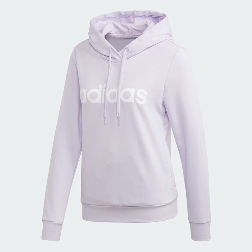 цена Худи Adidas Sportswear Essentials Linear, бледно-фиолетовый/белый
