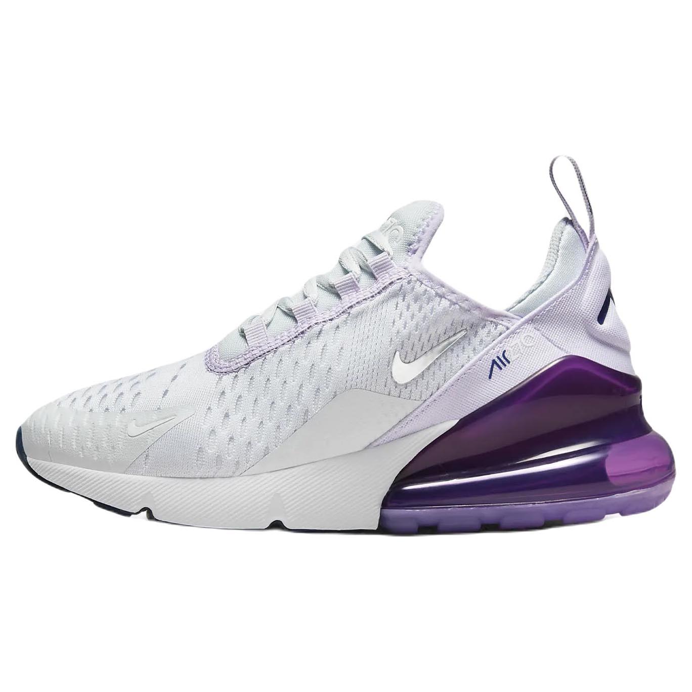 Кроссовки Nike Air Max 270, серый/фиолетовый - фото