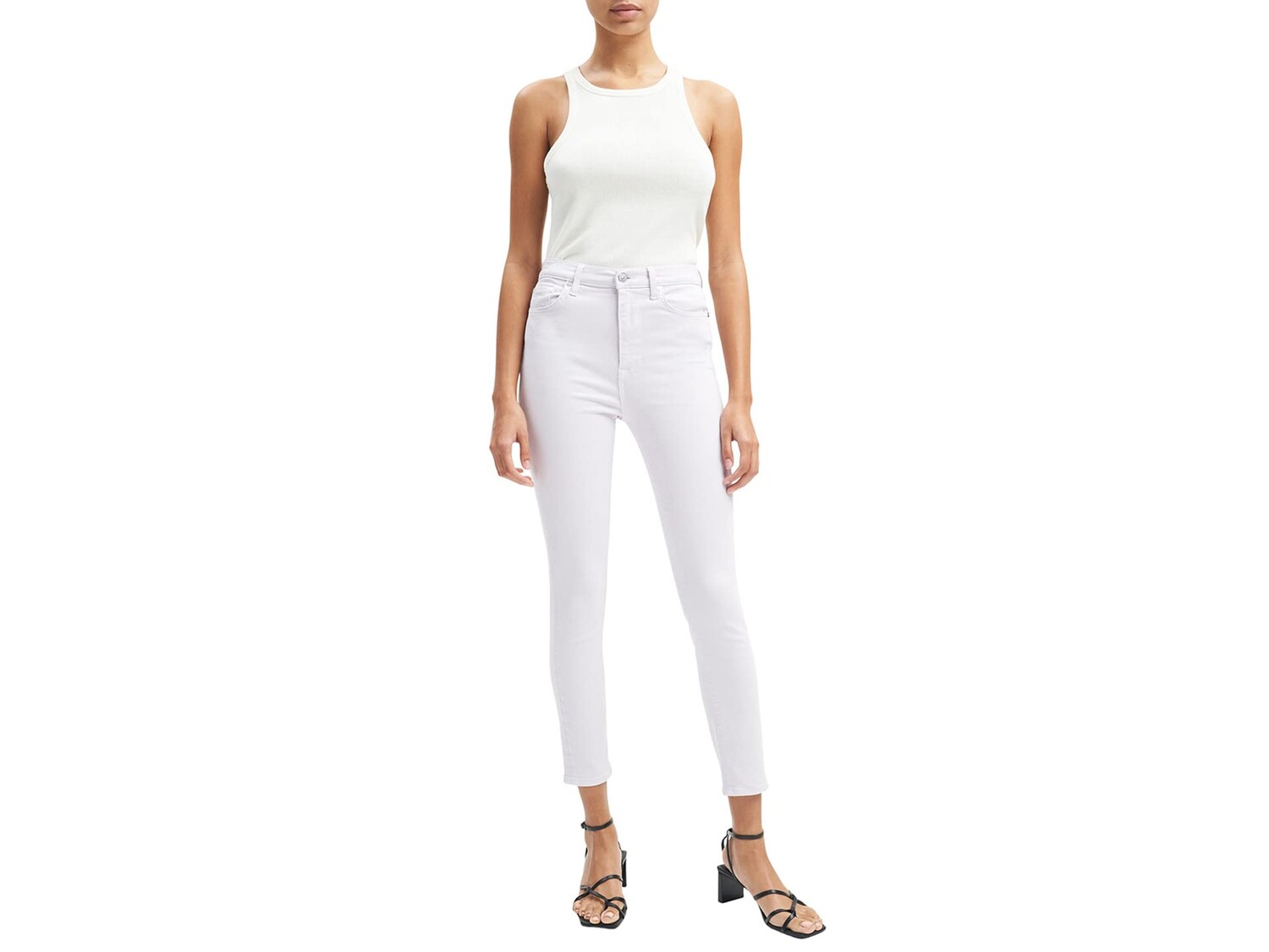 

Джинсы 7 For All Mankind, High-Waisted Ankle Skinny