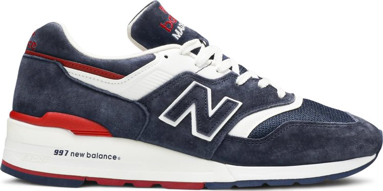 Кроссовки New Balance 997, темно-синий/красный/белый - фото