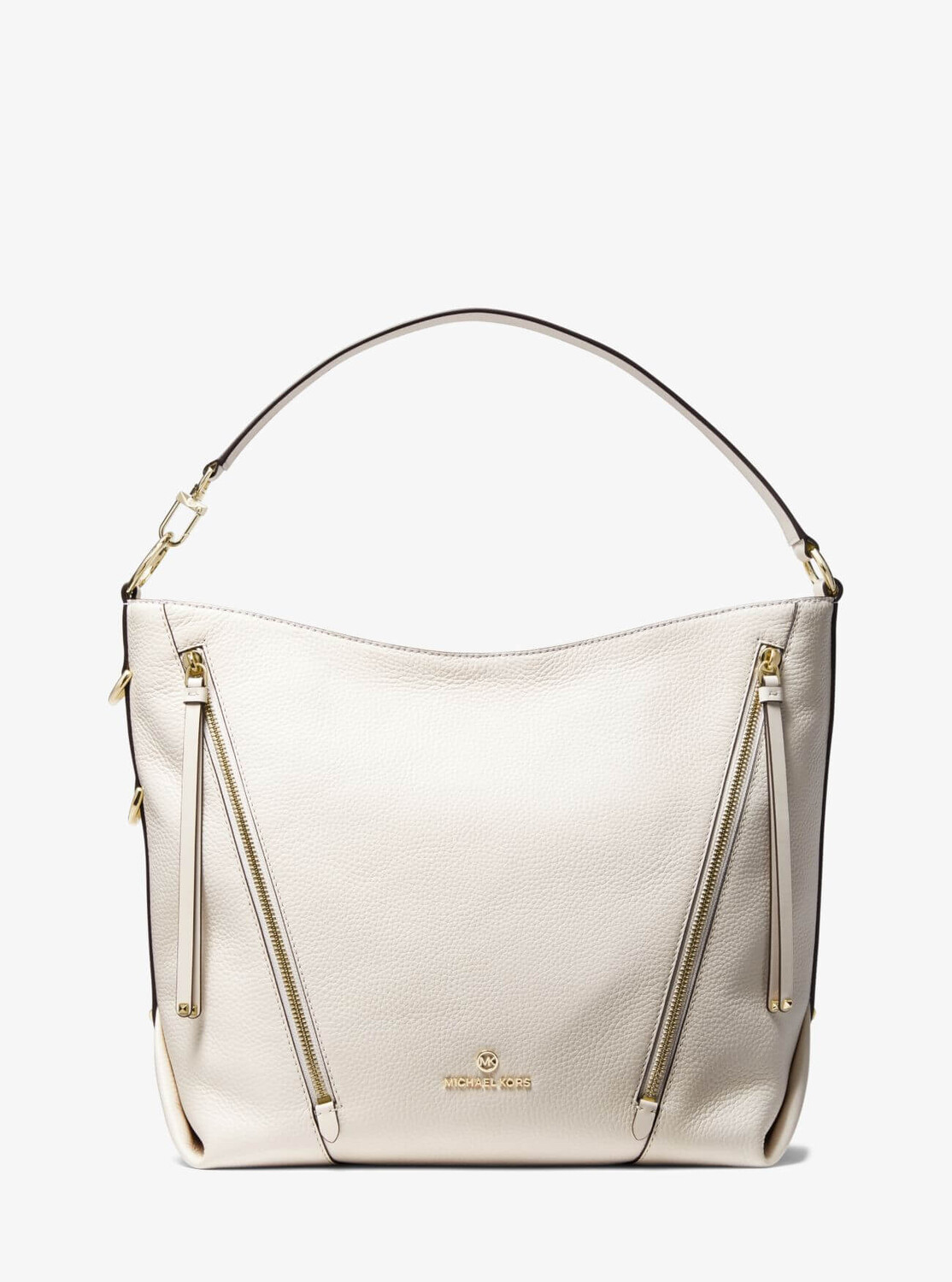 

Сумка Michael Michael Kors Brooklyn Large Pebbled Leather Shoulder, кремовый