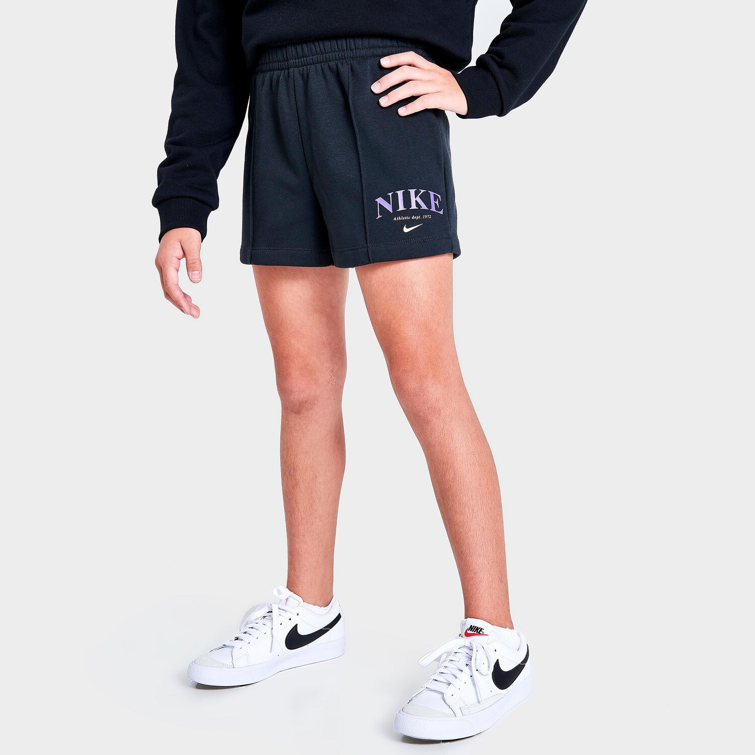 

Флисовые шорты Nike Sportswear Trend для девочек, черный